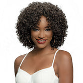 Janet Collection Natural Curly Synthetic Hair Wig - NATURAL KELLEN
